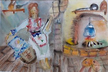 Original Expressionism Children Paintings by Tatjana Karabasevic