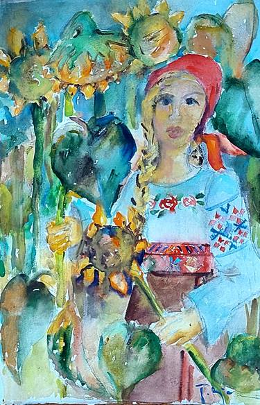 Original Expressionism Women Paintings by Tatjana Karabasevic