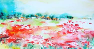 Print of Landscape Paintings by Tatjana Karabasevic