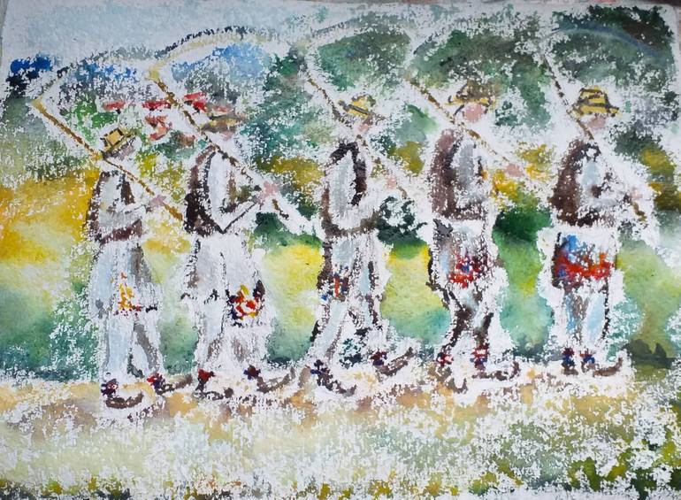 Print of Expressionism People Paintings by Tatjana Karabasevic
