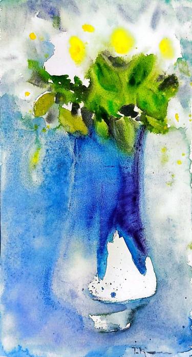 Original Expressionism Botanic Paintings by Tatjana Karabasevic