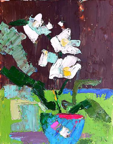 Original Expressionism Still Life Paintings by Tatjana Karabasevic