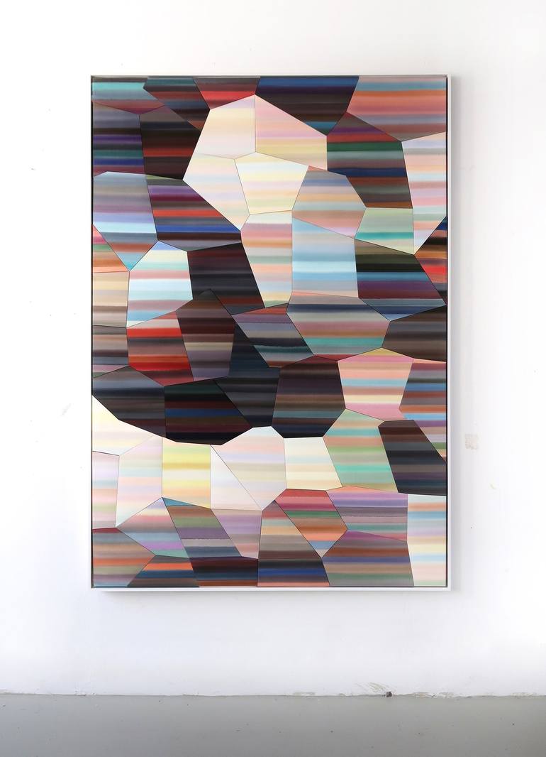Original Mosaic Abstract Painting by Marc Bowditch