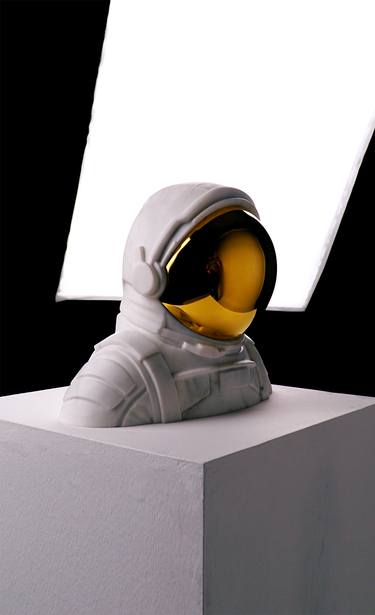 Original Modern Outer Space Sculpture by CINOCI ART