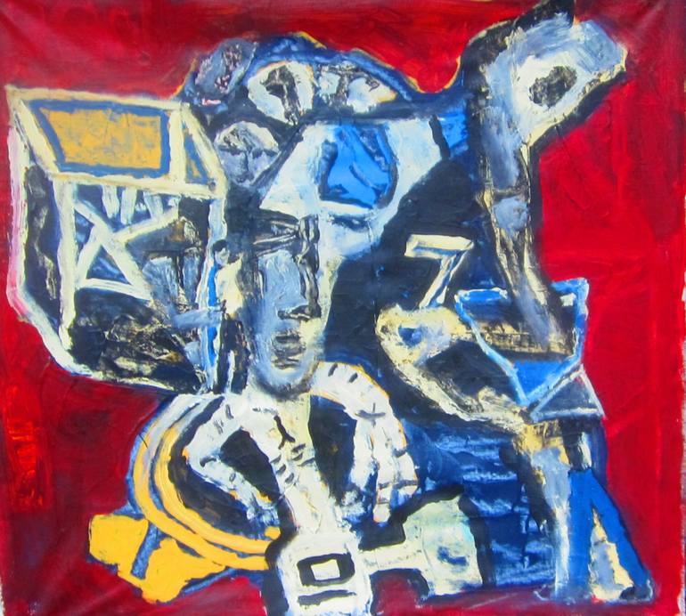 Man with a Hammer Painting by James Robb | Saatchi Art