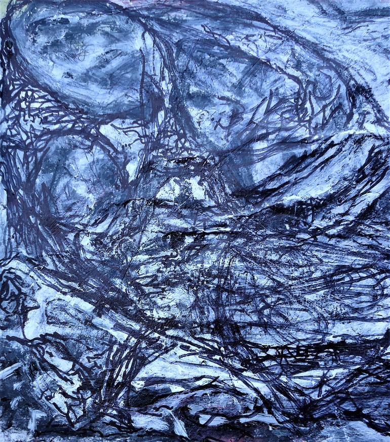 Original Abstract Expressionism Abstract Painting by James Robb