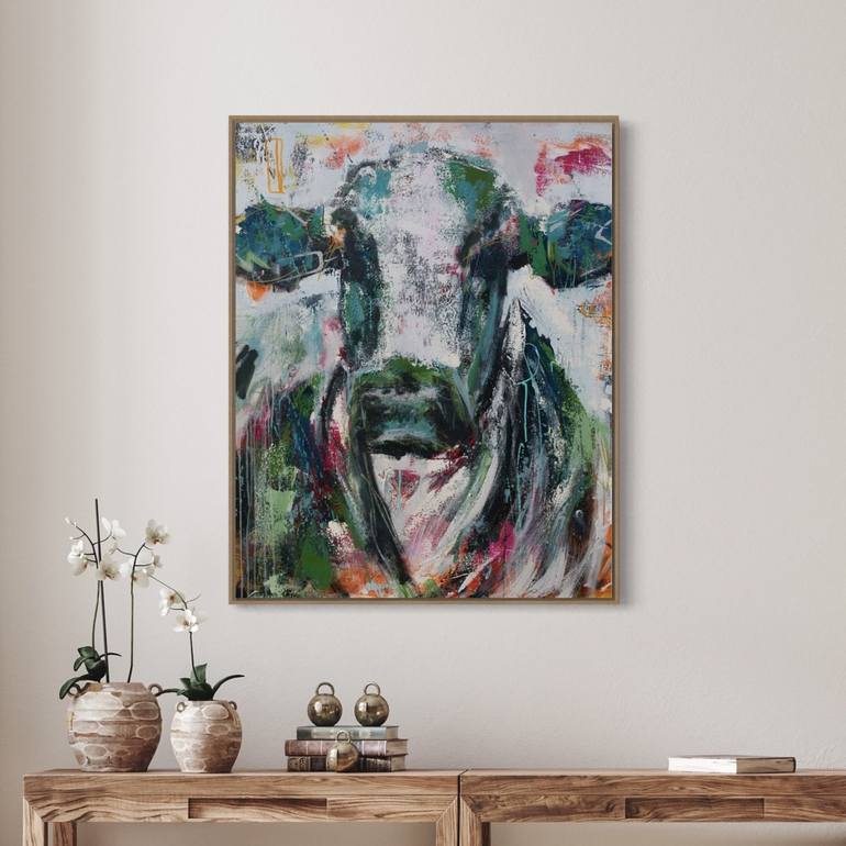 Original Abstract Animal Painting by Rose Hewartson