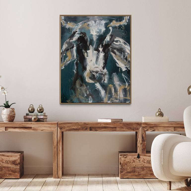 Original Abstract Animal Painting by Rose Hewartson