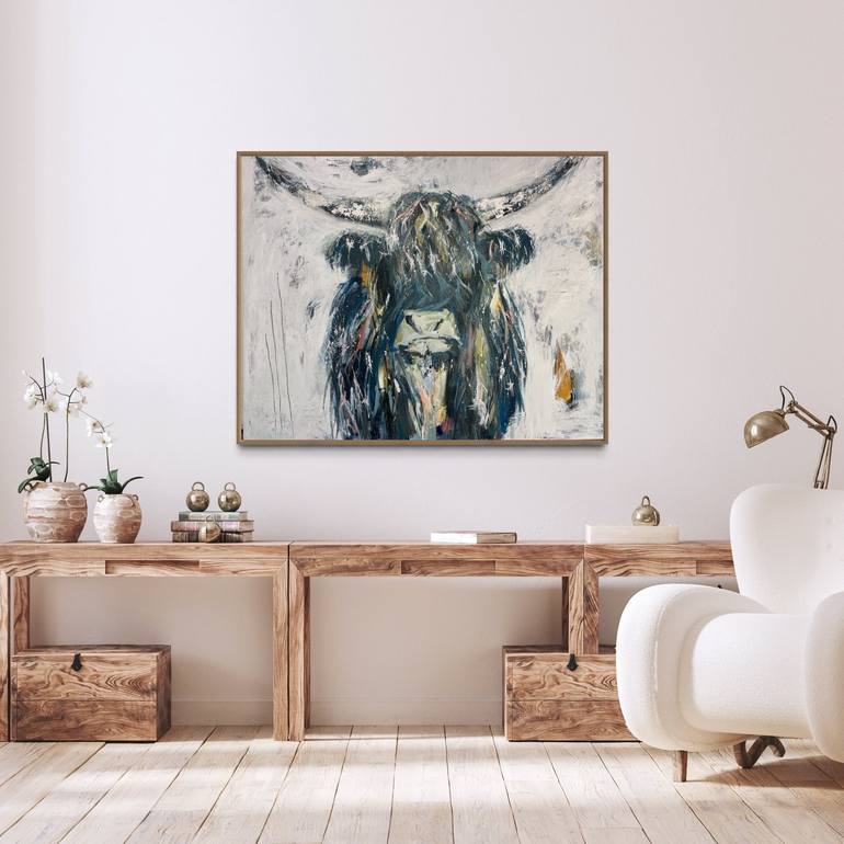 Original Abstract Animal Painting by Rose Hewartson