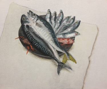 Print of Realism Fish Paintings by Marcel Vandevelde