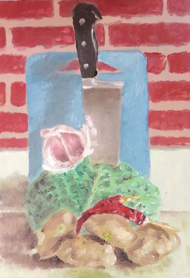 Print of Food Paintings by Marcel Vandevelde