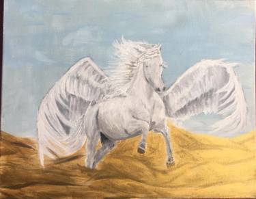 Original Expressionism Horse Paintings by Rami Jubeili