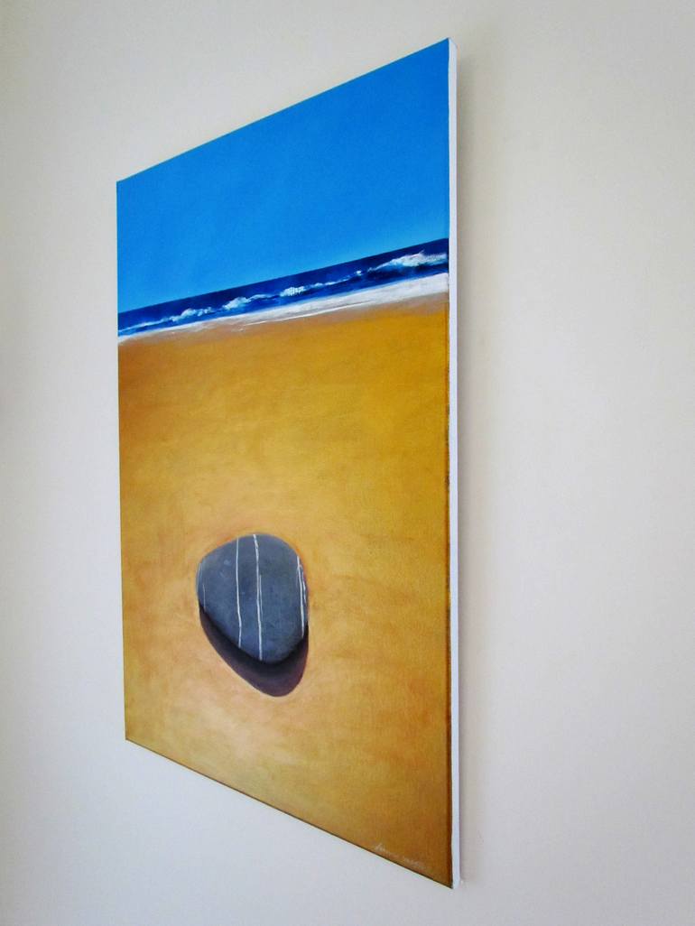 Original Fine Art Beach Painting by John Wright