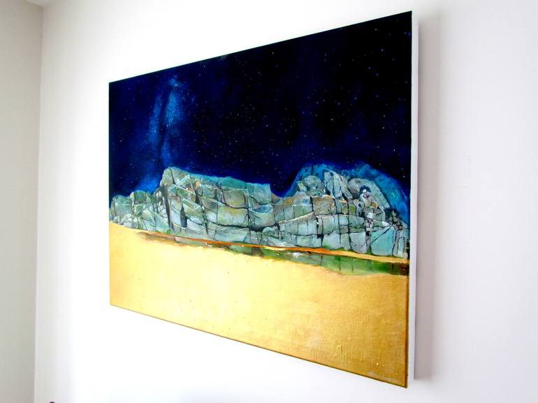 Original Fine Art Beach Painting by John Wright