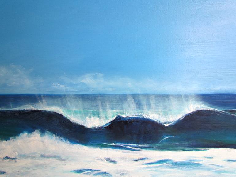 Original Beach Painting by John Wright