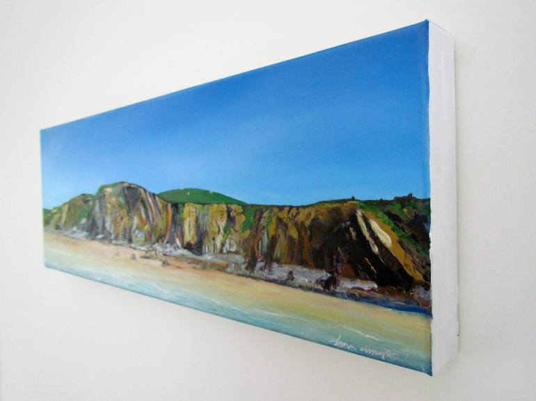 Original Fine Art Beach Painting by John Wright