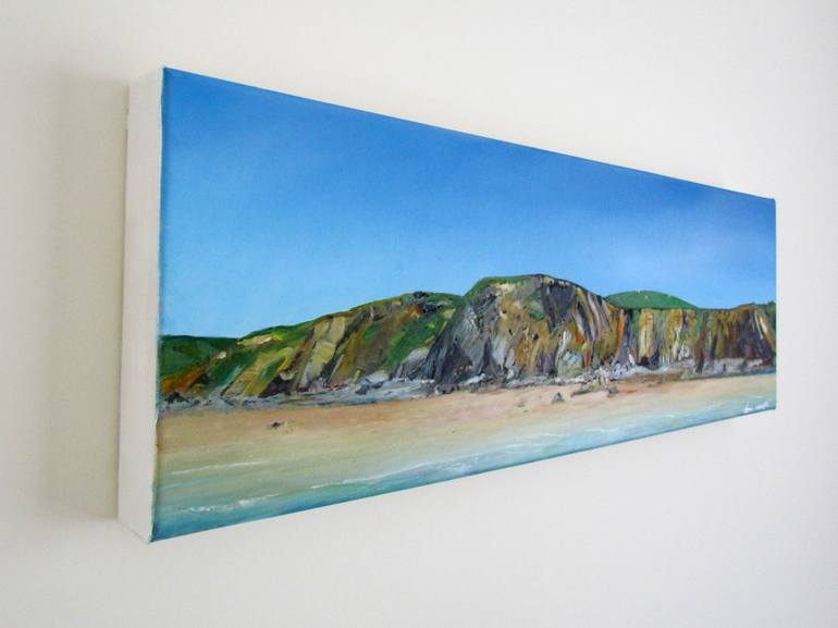 Original Fine Art Beach Painting by John Wright