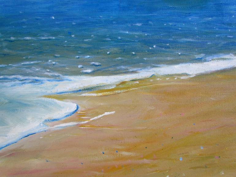 Original Fine Art Beach Painting by John Wright