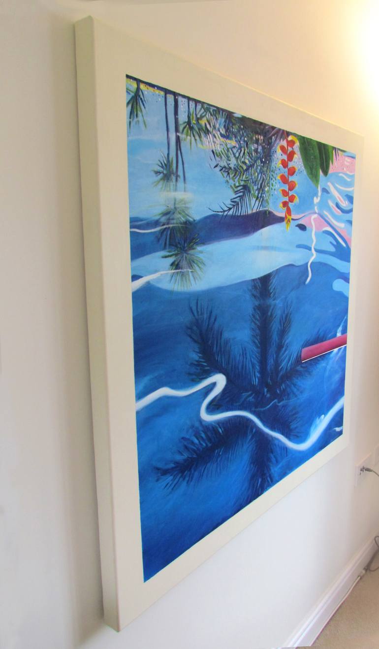 Original Modern Garden Painting by John Wright