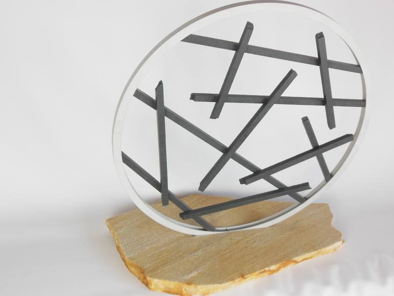 Original Abstract Geometric Sculpture by Marc Mugnier