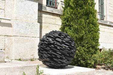 Original Abstract Outer Space Sculpture by MARC MUGNIER
