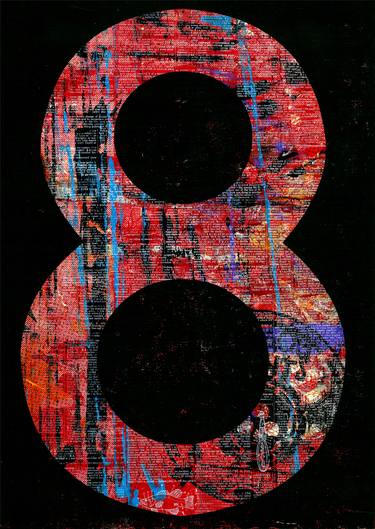 Saatchi Art Artist Miroslav Lazendic; Printmaking, “lucky number 8 a - Limited Edition of 1” #art