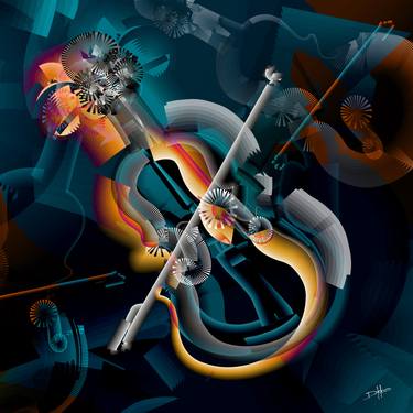Print of Music Mixed Media by Denis Badet