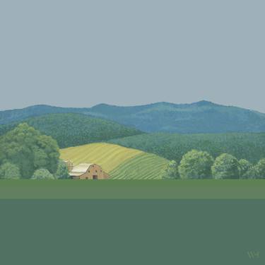 Original Realism Landscape Paintings by Walter Hearn