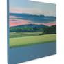 Gallery canvas has a 1.5 inch depth, with painted perimeter. Does not require a frame.