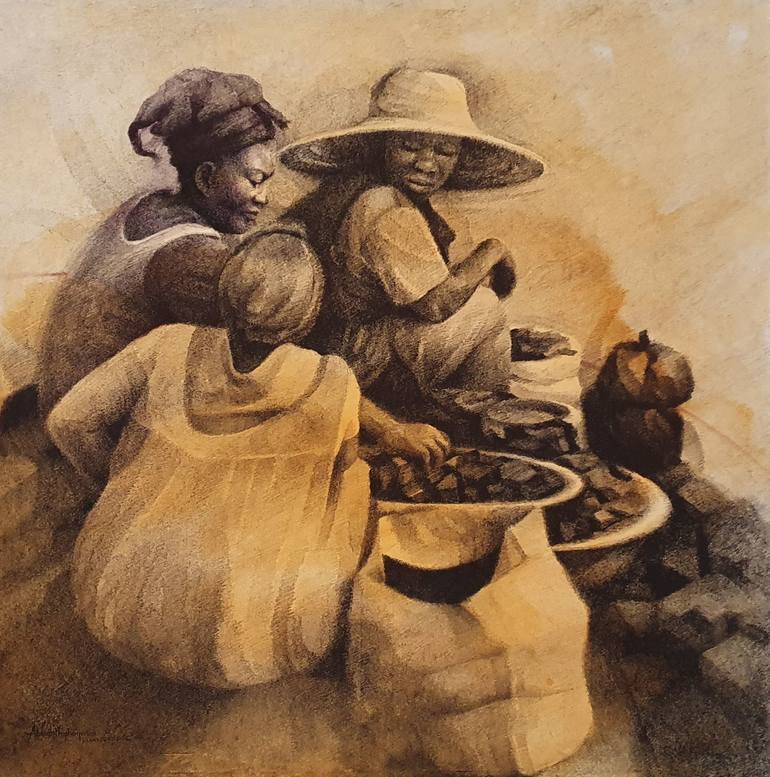 The Hidden Line 1 Painting By Stephen Abban Junior Saatchi Art