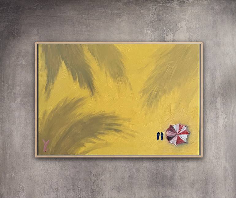 Original Contemporary Beach Painting by Yevheniia Zhydkova