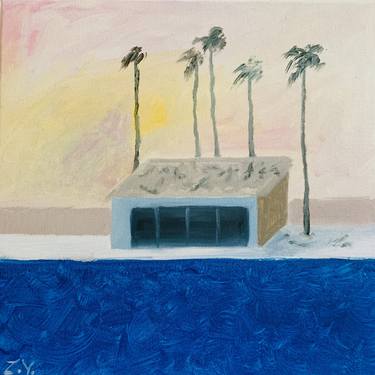 Original Contemporary Beach Paintings by Yevheniia Zhydkova