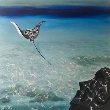 Print of Seascape Paintings by Yevheniia Zhydkova