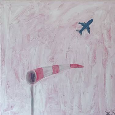 Print of Abstract Expressionism Aeroplane Paintings by Yevheniia Zhydkova