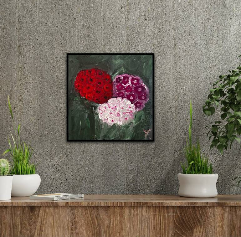 Original Floral Painting by Yevheniia Zhydkova