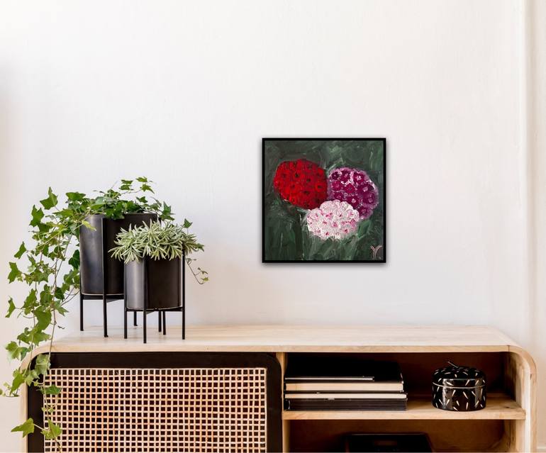 Original Abstract Expressionism Floral Painting by Yevheniia Zhydkova