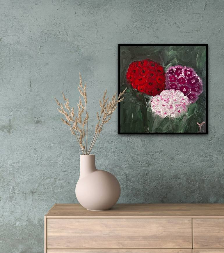 Original Floral Painting by Yevheniia Zhydkova