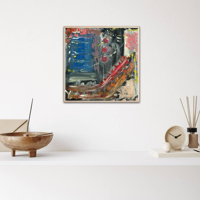 Original Abstract Cities Painting by Yevheniia Zhydkova