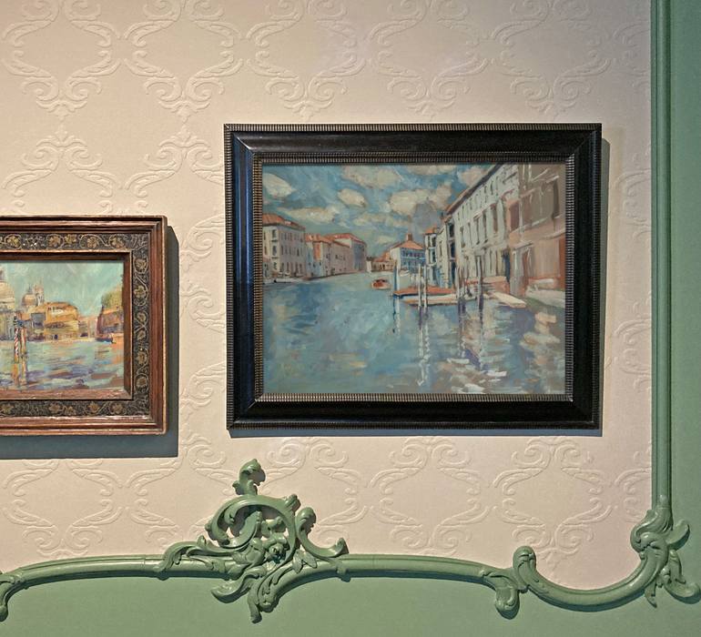 Original Impressionism Cities Painting by Nop Briex