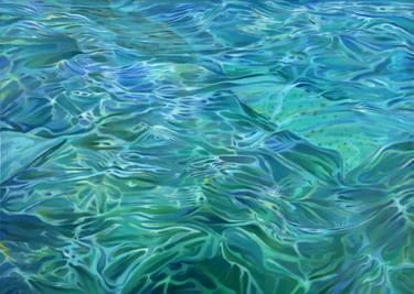 Print of Abstract Water Paintings by Julio Valdez