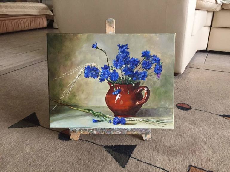 Original Fine Art Still Life Painting by Larisa Grebentsova