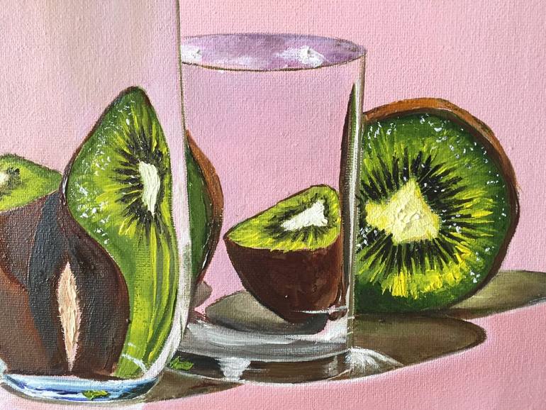 Original Art Deco Still Life Painting by Larisa Grebentsova