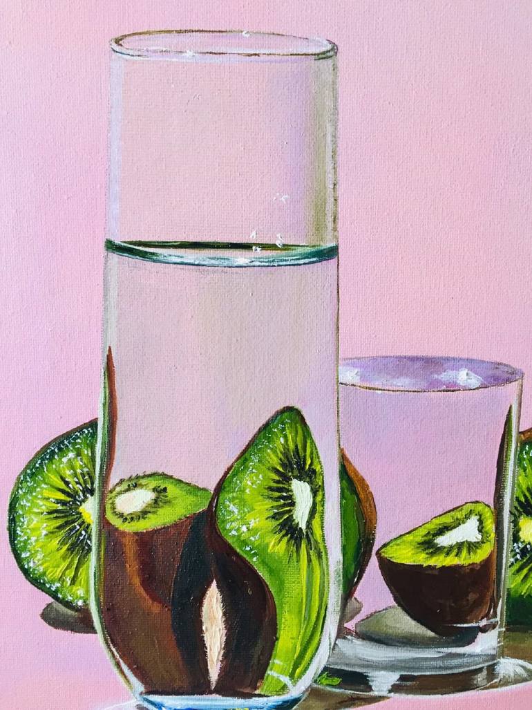 Original Art Deco Still Life Painting by Larisa Grebentsova