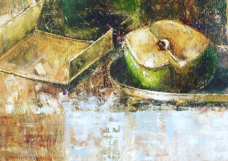 Original Impressionism Still Life Painting by Larisa Grebentsova