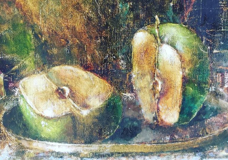 Original Impressionism Still Life Painting by Larisa Grebentsova