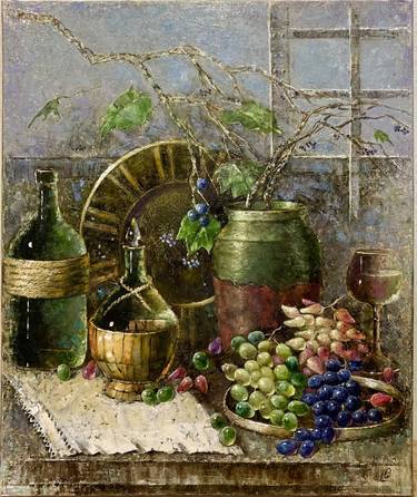winery, still life with oil thumb