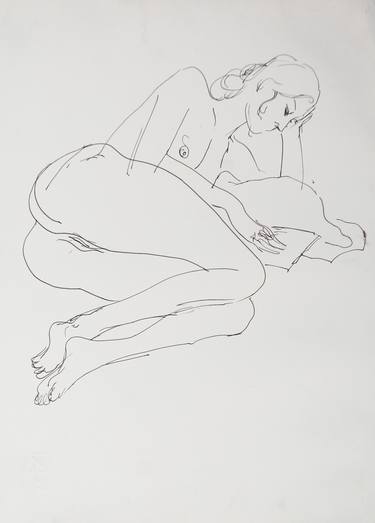 Print of Realism Erotic Drawings by Armando Prieto Perez