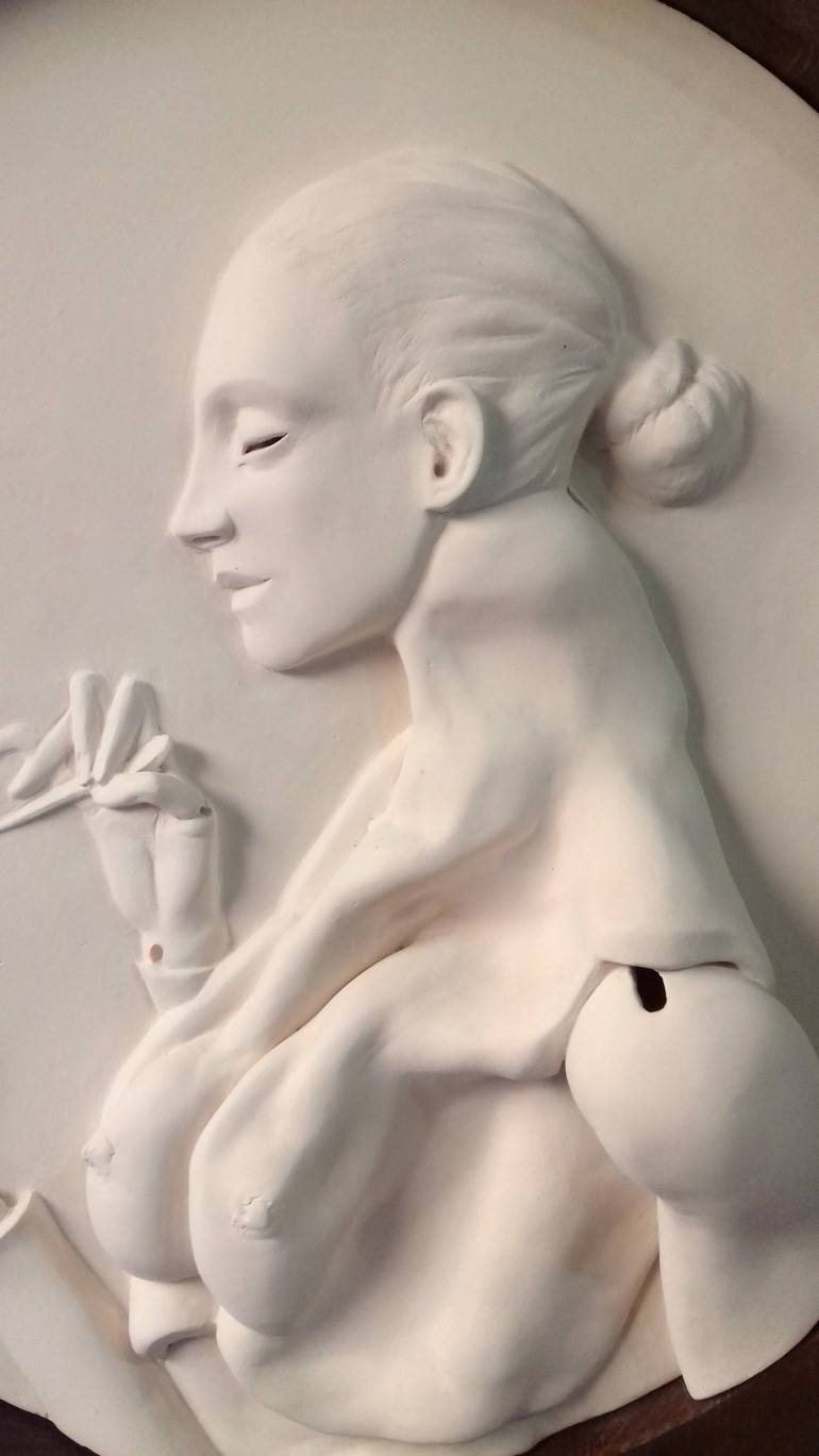Original Dada Nude Sculpture by Armando Prieto Perez