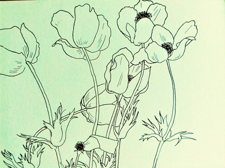 Original naturism Nature Drawing by Armando Prieto Perez