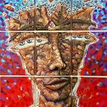 Con la mente en el cielo y los pies en el suelo Surreal Chess Painting -  Gastón Charó by Gastón Charó (2020) : Painting Acrylic, Pencil on Canvas -  SINGULART